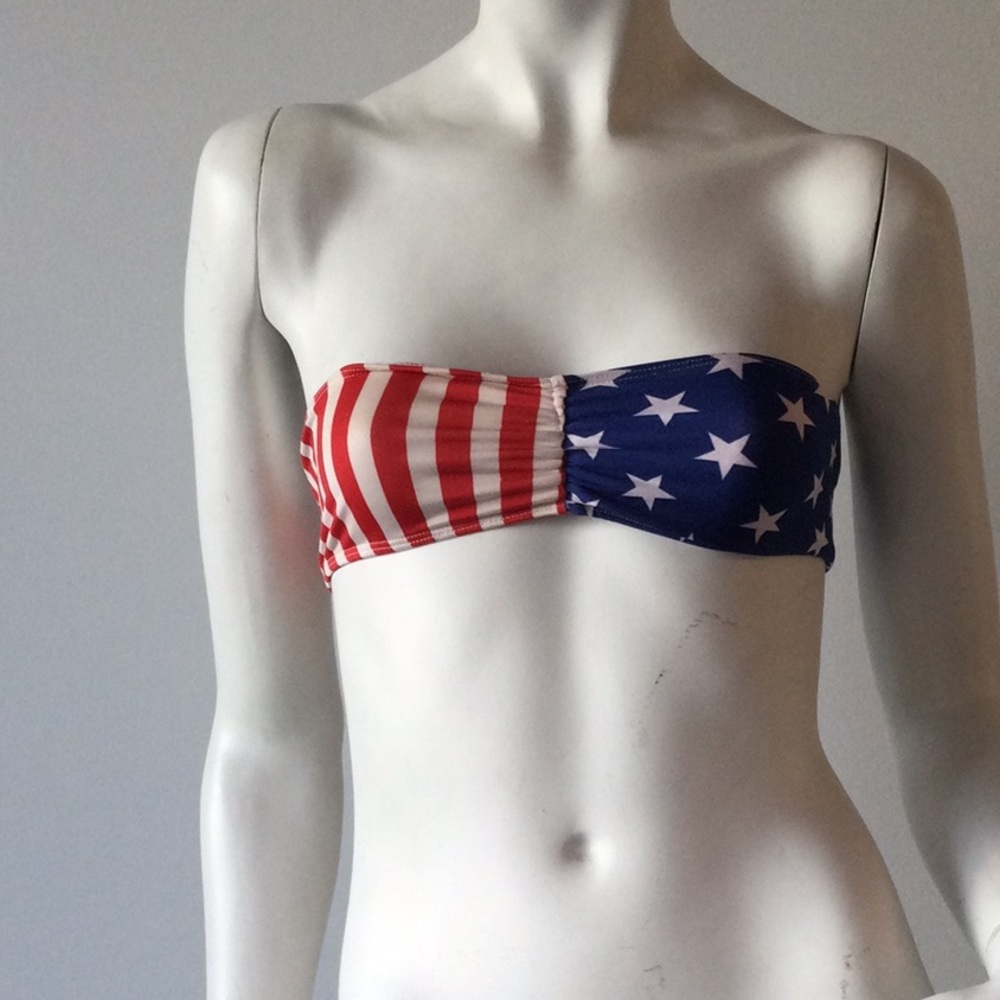 American Apparel SWIM American Flag Bandeau